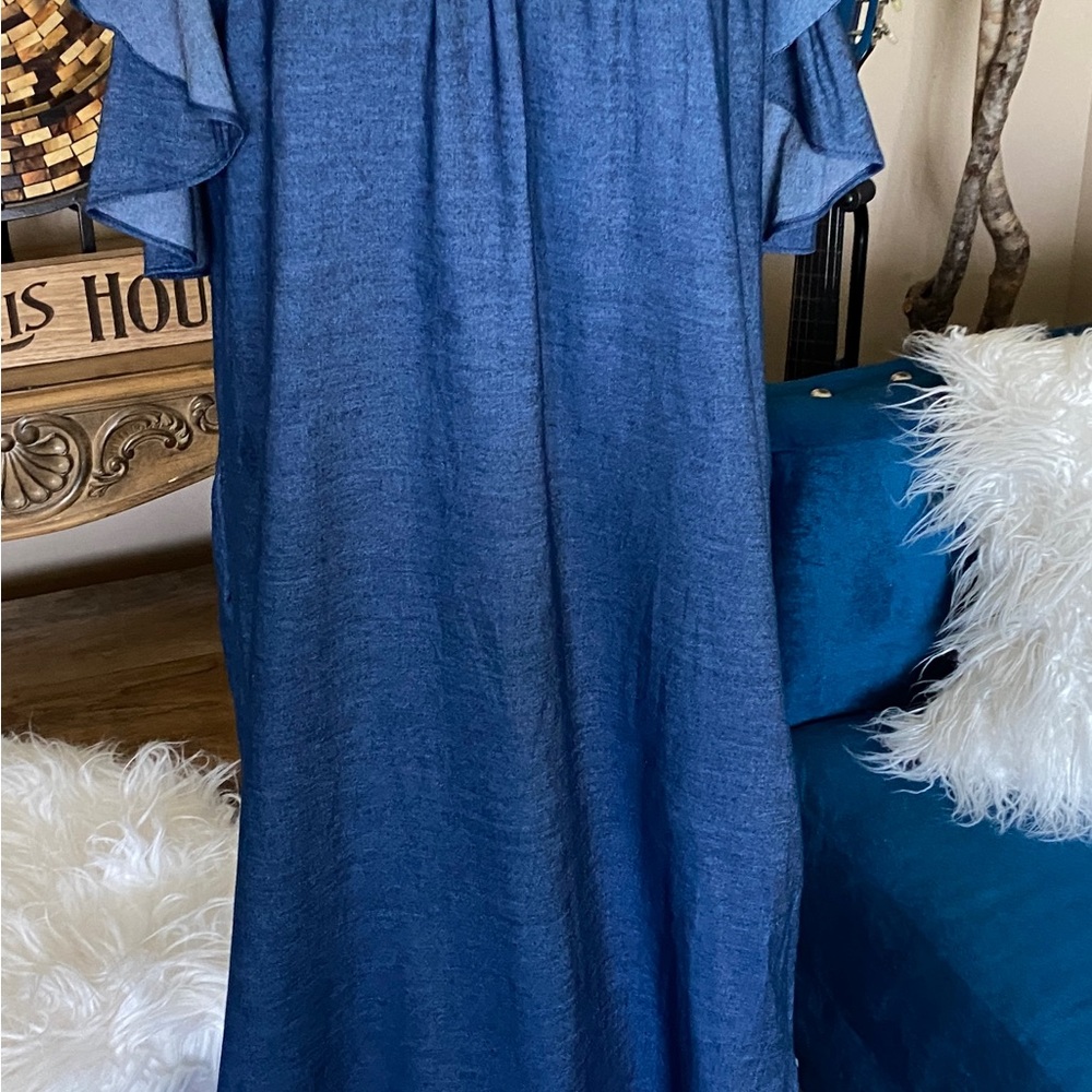 Chambray Maxi Dress - Picture 6 of 13